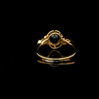 2.25 Ct Oval Mixed Cut Natural Sapphire 14K Gold Ring