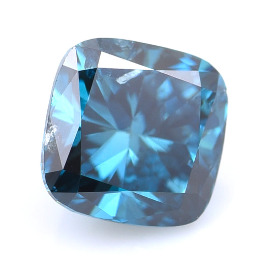 0.43 Blue Diamond Cushion Loose Diamond