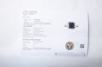 3.08 Ct Emerald Cut Natural Corundum Sapphire 14K Gold Ring