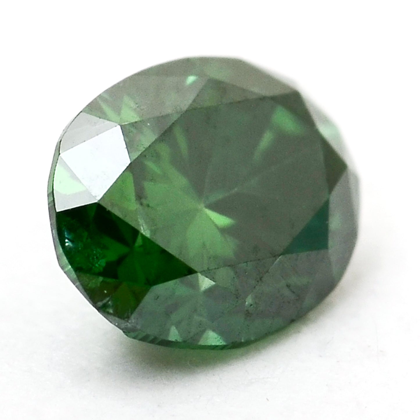 0.26 Green Diamond Oval Loose Diamond