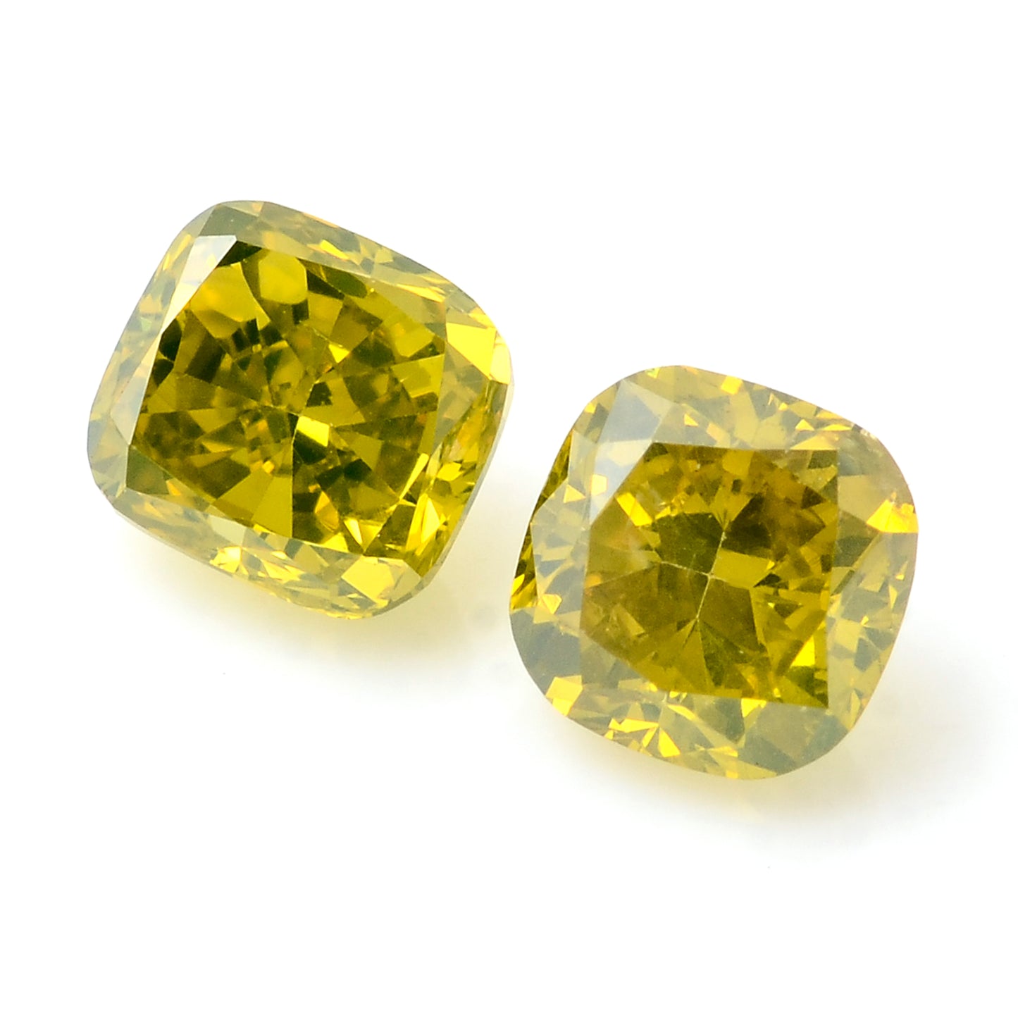 0.83 Carat Yellow Diamond Cushion Loose Gemstone