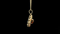 2.47 Ct Oval Tourmaline 14K Gold Pendant