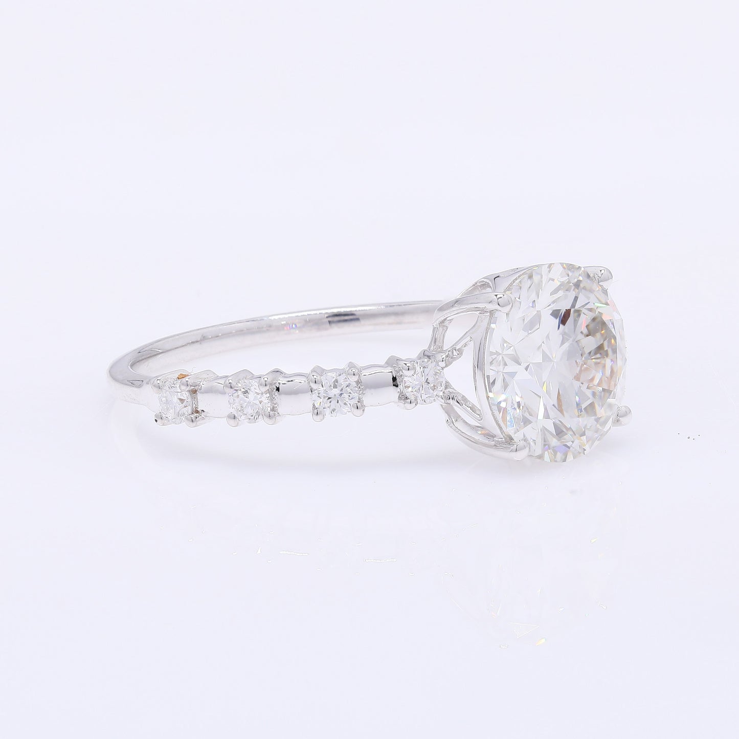 2.22 Carats Lab Grown Diamond 14K Gold Ring