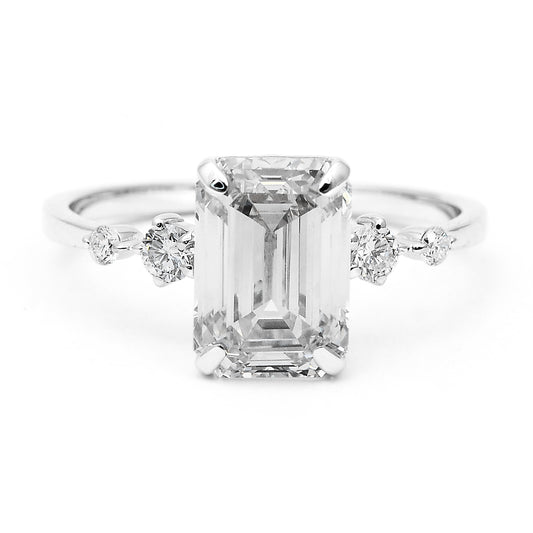 3.50 Carats Lab Grown Diamond 14K Gold Ring