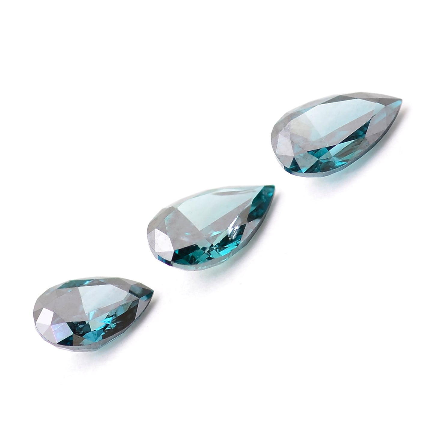 0.54 Blue Diamond Pear Loose Diamond