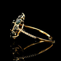 2.75 Ct Pear Sapphire 14K Gold Ring