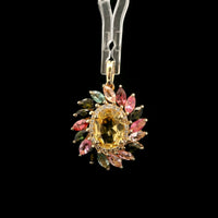2.43 Ct Oval Tourmaline 14K Gold Pendant