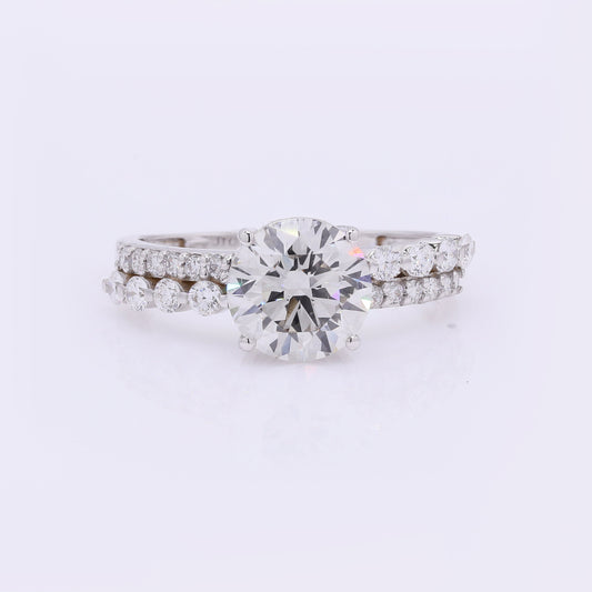 2.54 Carats Lab Grown Diamond 14K Gold Ring