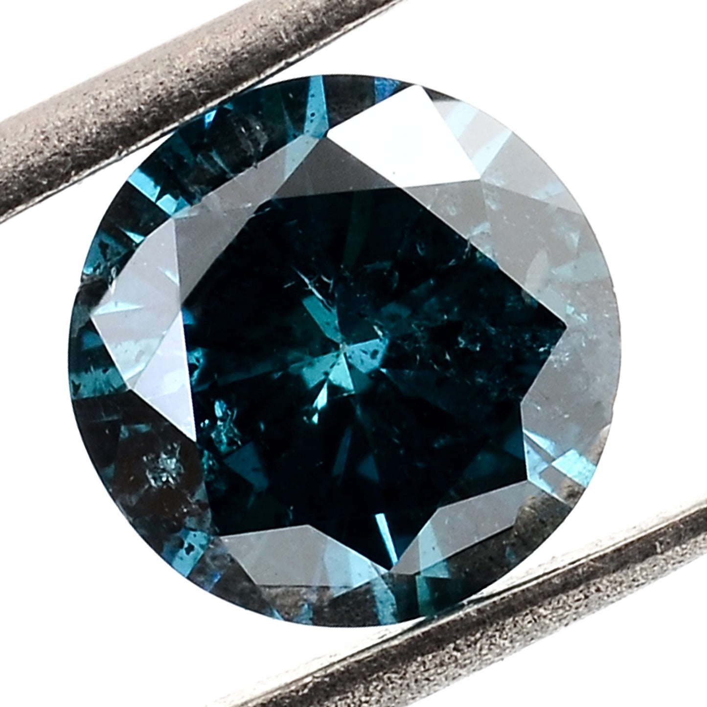 0.59 Blue Diamond Round Loose Gemstone