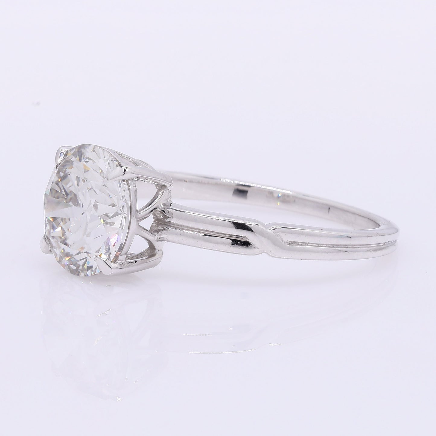 2.11 Carats Lab Grown Diamond 14K Gold Ring