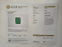8.78 Ct Octagon Step Cut Natural Beryl Emerald 950 Platinum Ring