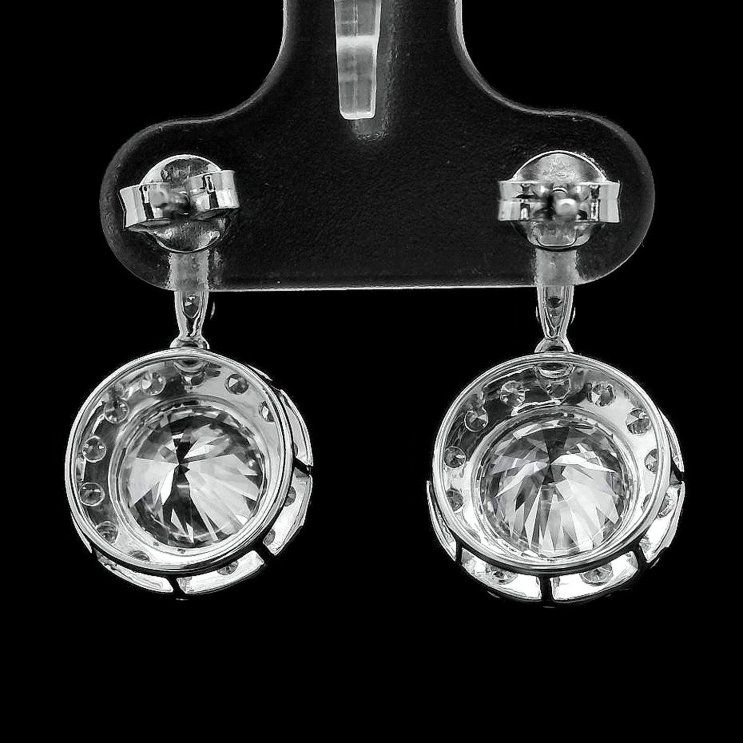 4.25 Ct Round Lab Grown Diamond 14K Gold Earrings