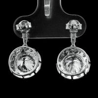 4.25 Ct Round Lab Grown Diamond 14K Gold Earrings