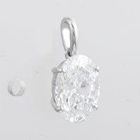 2.05 Carats Lab Grown Diamond 14K Gold Pendant