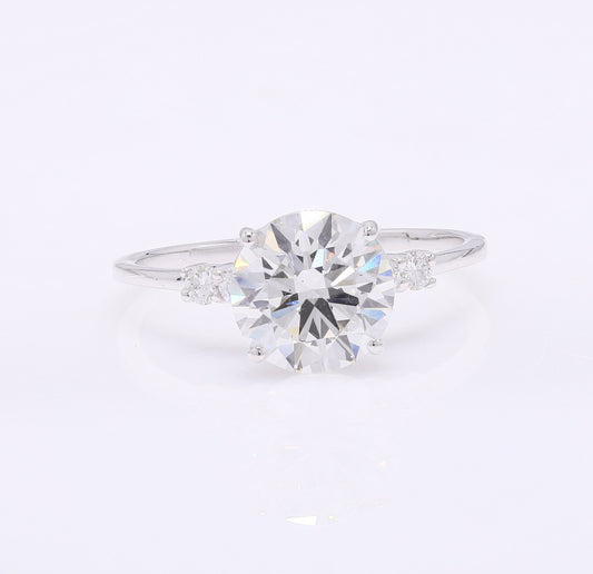 2.27 Carats Lab Grown Diamond 14K Gold Ring
