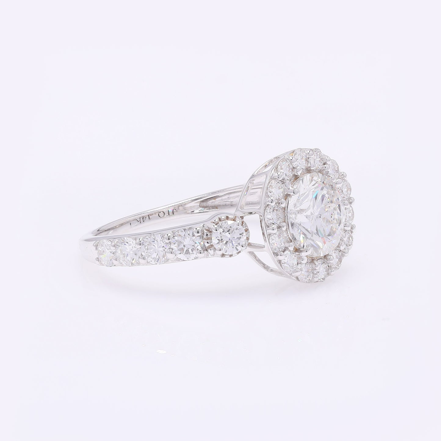 2.26 Carats Lab Grown Diamond 14K Gold Ring
