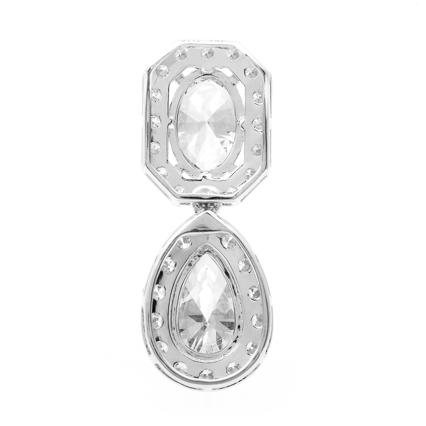 2.95 Carats Lab Grown Diamond 14K Gold Pendant