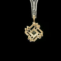 1.08 Ct Square Tourmaline 14K Gold Pendant