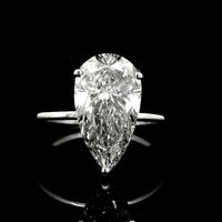 4.00 Carats Lab Grown Diamond 14K Gold Ring