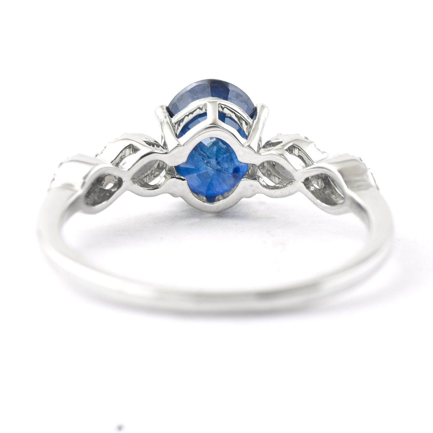 1.96 Ct Oval Mixed Cut Natural Sapphire 950 Platinum Ring
