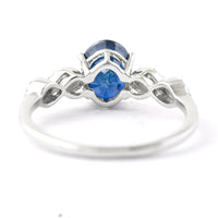 1.96 Ct Oval Mixed Cut Natural Sapphire 950 Platinum Ring