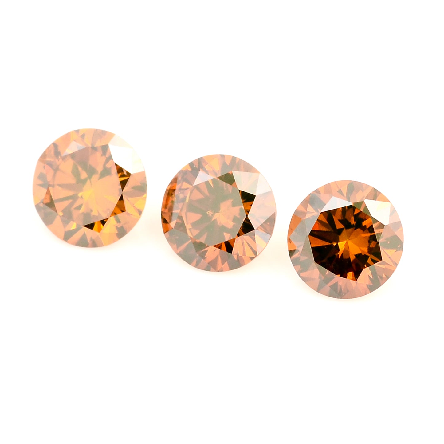 0.50 Red Diamond Round Loose Gemstone