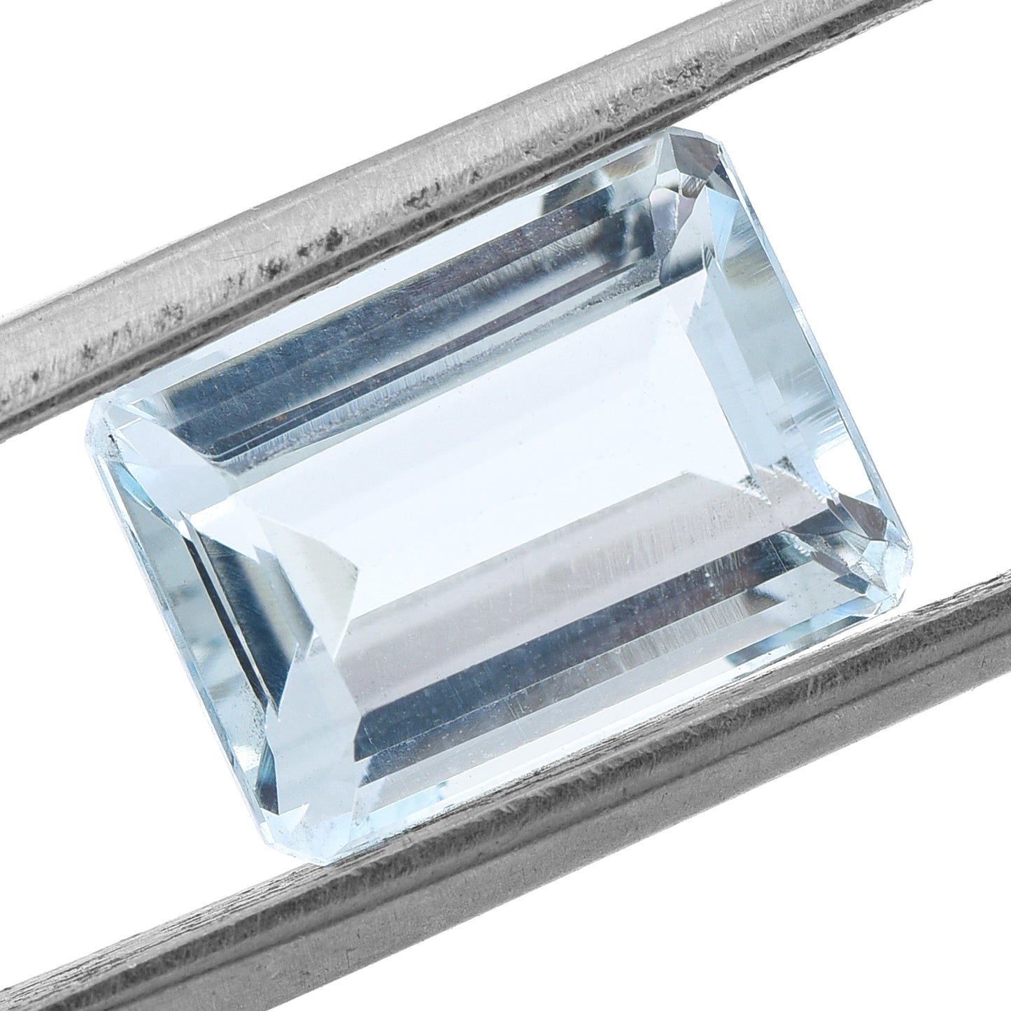 4.38 Natural Beryl Aquamarine Emerald Cut Gemstone