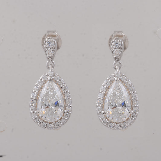 2.58 Carats Lab Grown Diamond 14K Gold Earrings