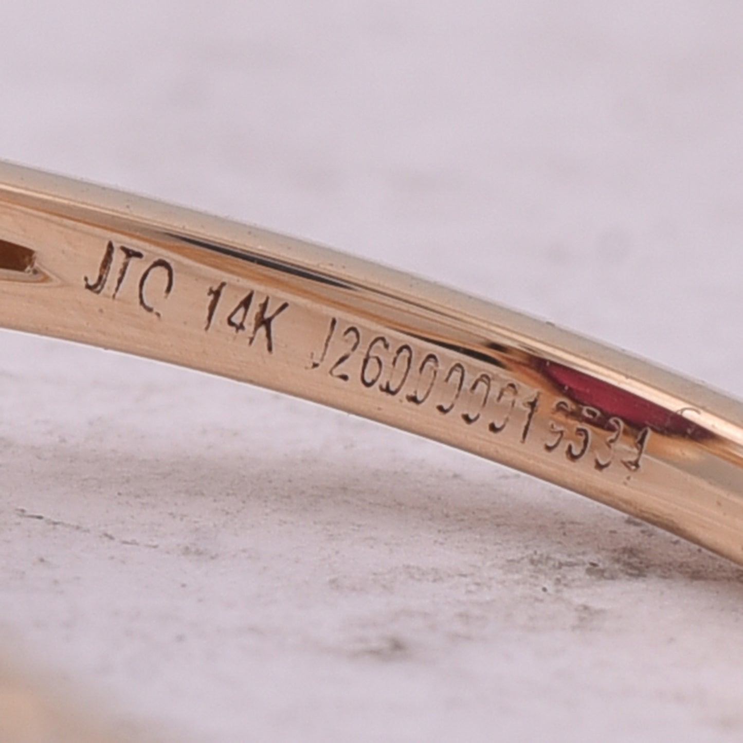 2.94 Ct Oval Cabochon Cut Natural Rubellite 14K Gold Ring