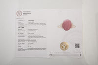 5.21 Ct Natural Codundum Ruby 14K Gold Ring