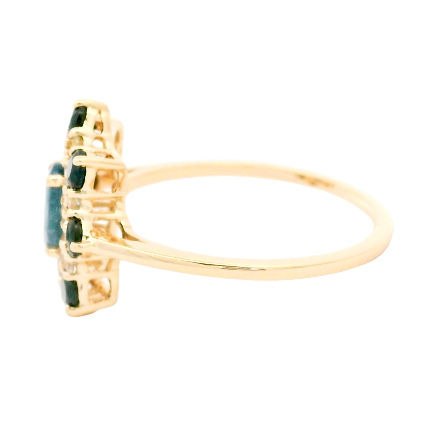 2.48 Ct Oval Sapphire 14K Gold Ring