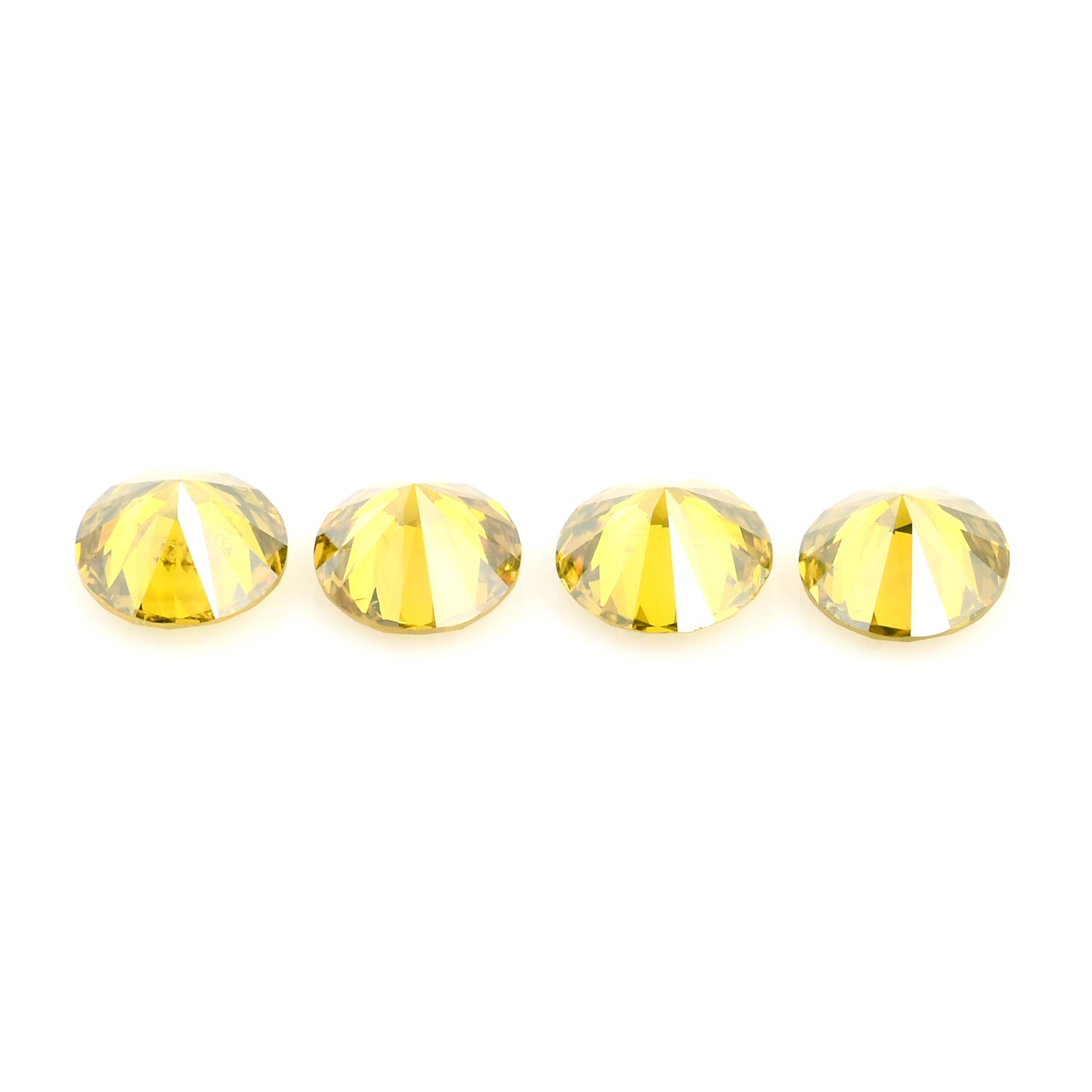 0.62 Yellow Diamond Round Loose Gemstone
