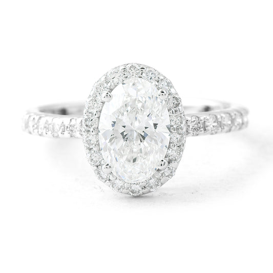 2.08 Carats Lab Grown Diamond 14K Gold Ring
