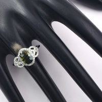 2.28 Ct Oval Mixed Cut Natural Bi-Coloured Sapphire 950 Platinum Ring