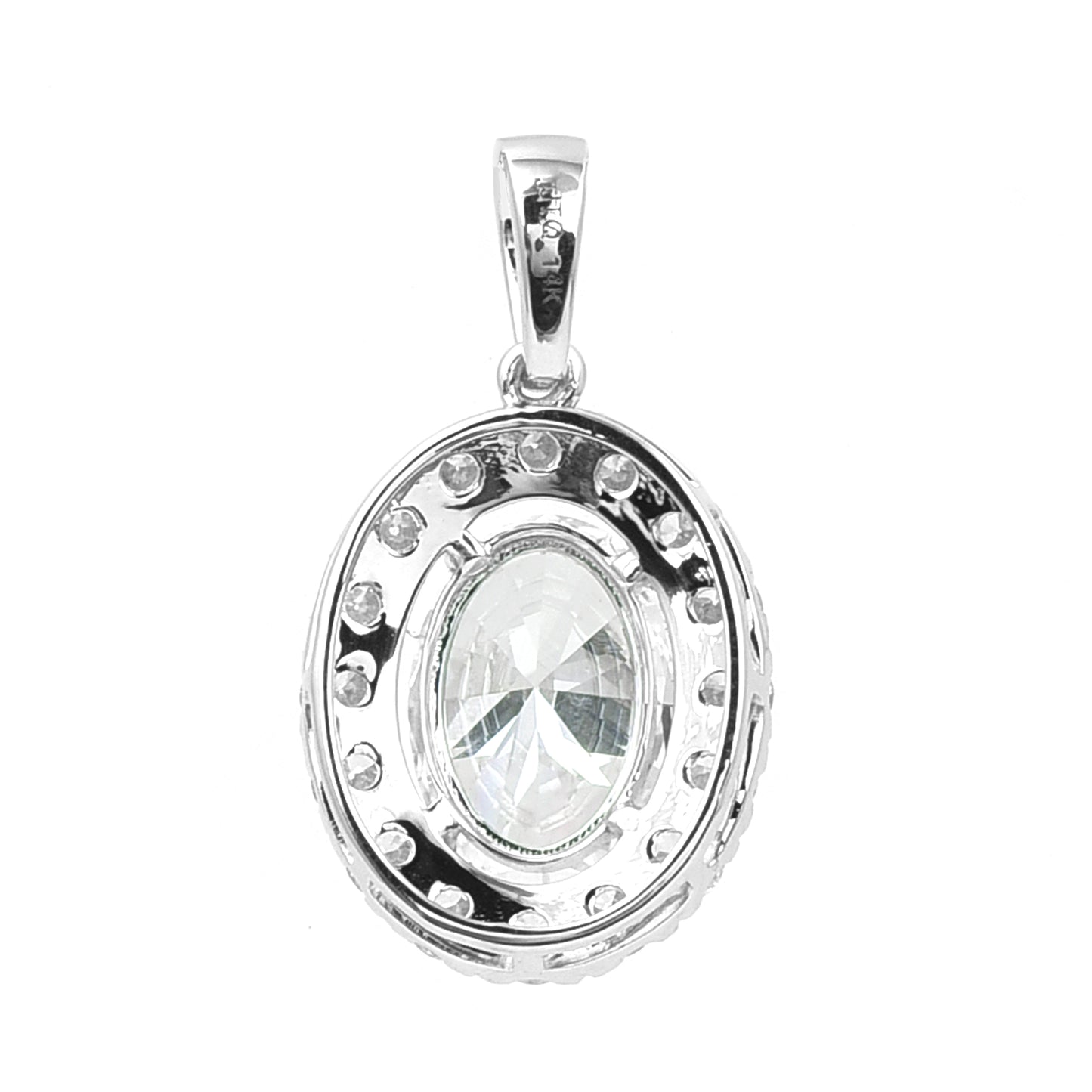2.58 Carats Lab Grown Diamond 14K Gold Pendant
