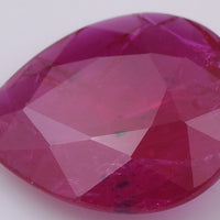 1.81 Natural Corundum Ruby Pear Mixed Cut Gemstone