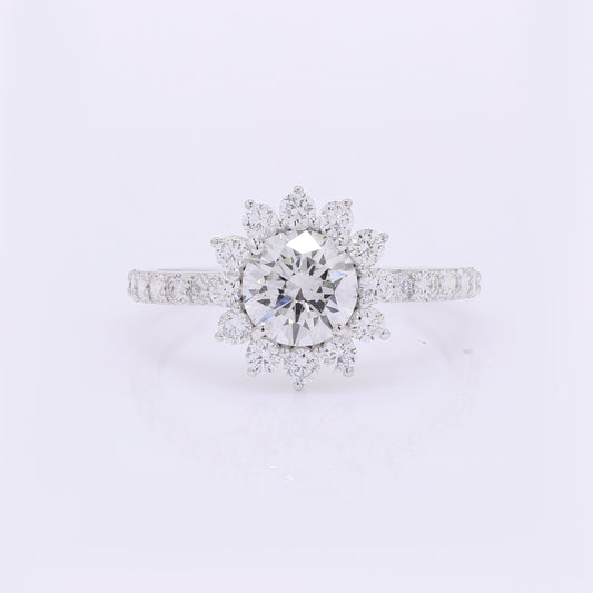 2.22 Carats Lab Grown Diamond 14K Gold Ring