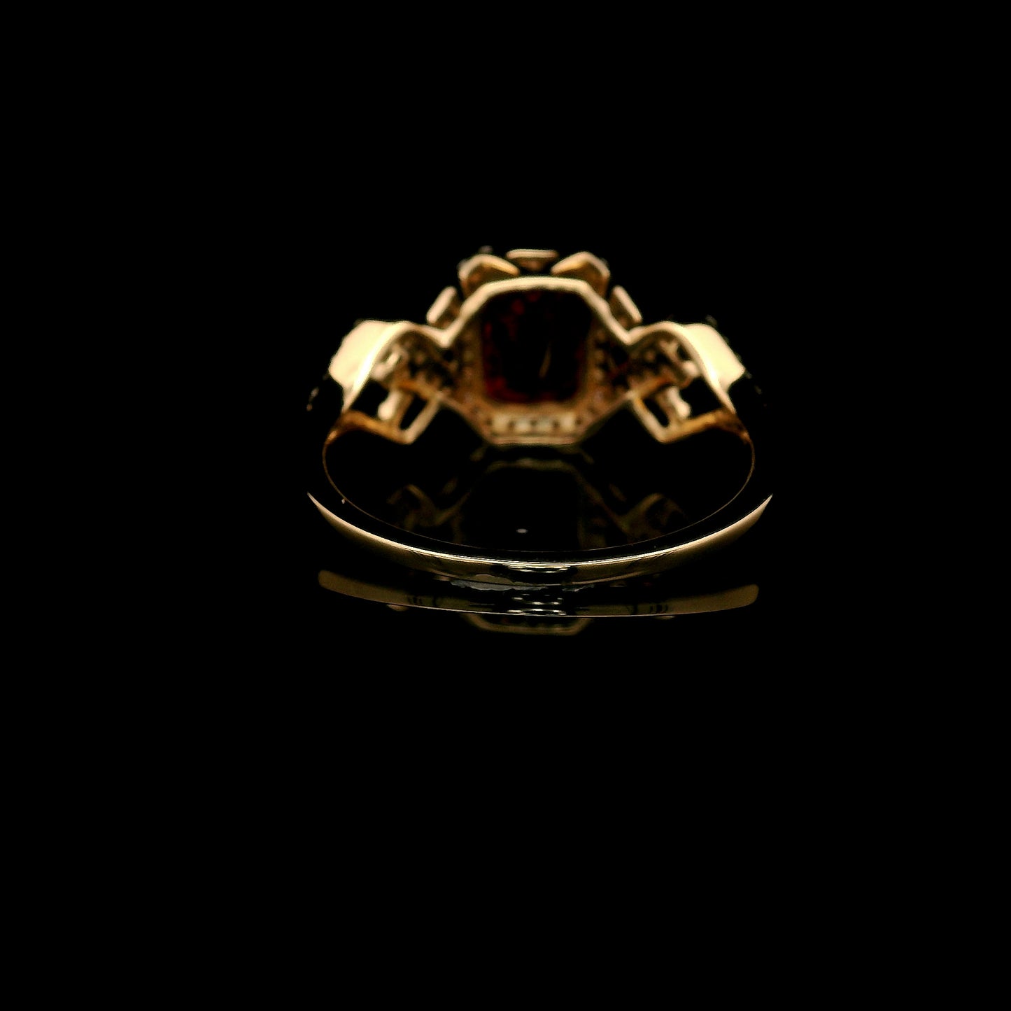 1.99 Ct Emerald Cut Lab Grown Ruby 14K Gold Ring