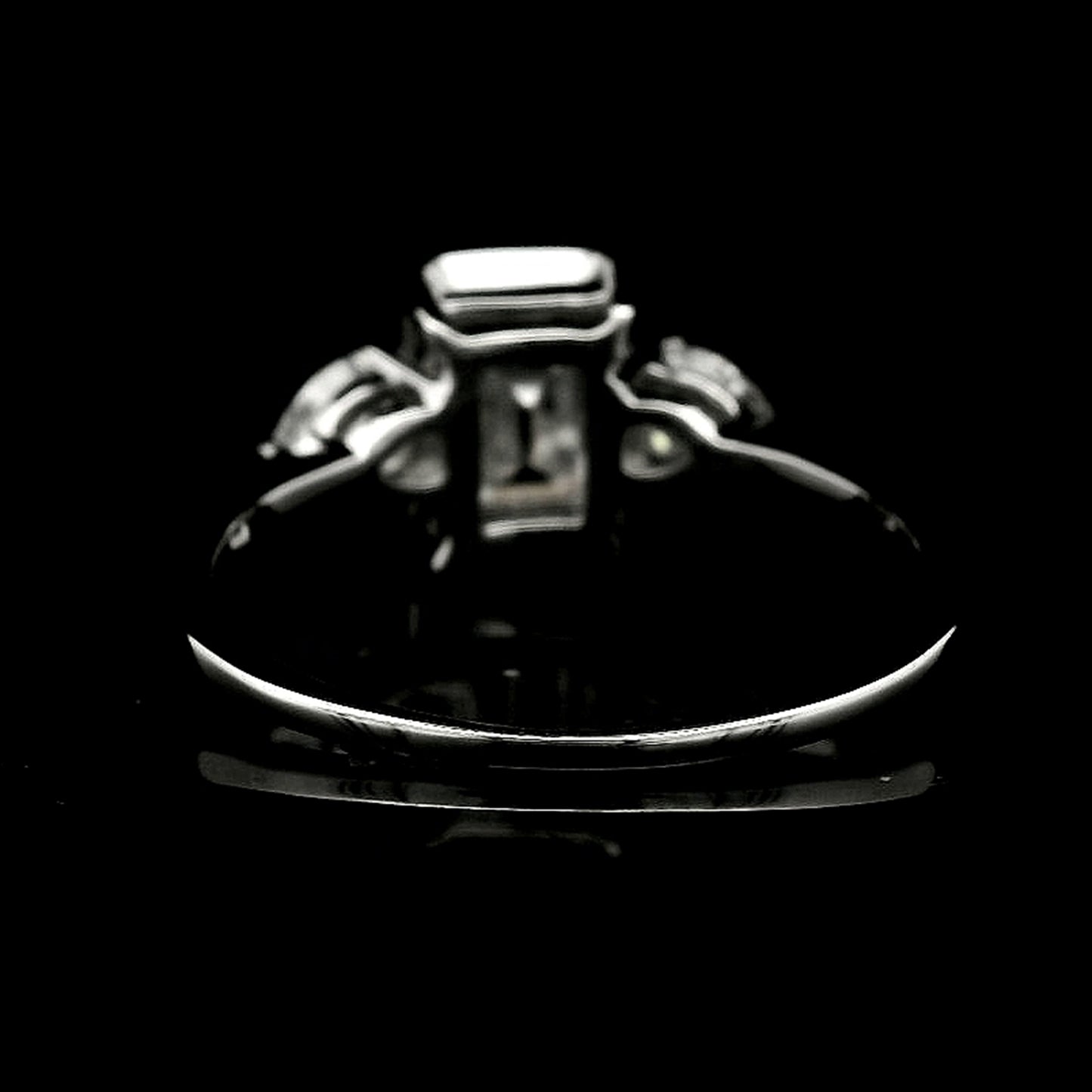 2.96 Ct Octagon Moissanite 925 Sterling Silver Ring