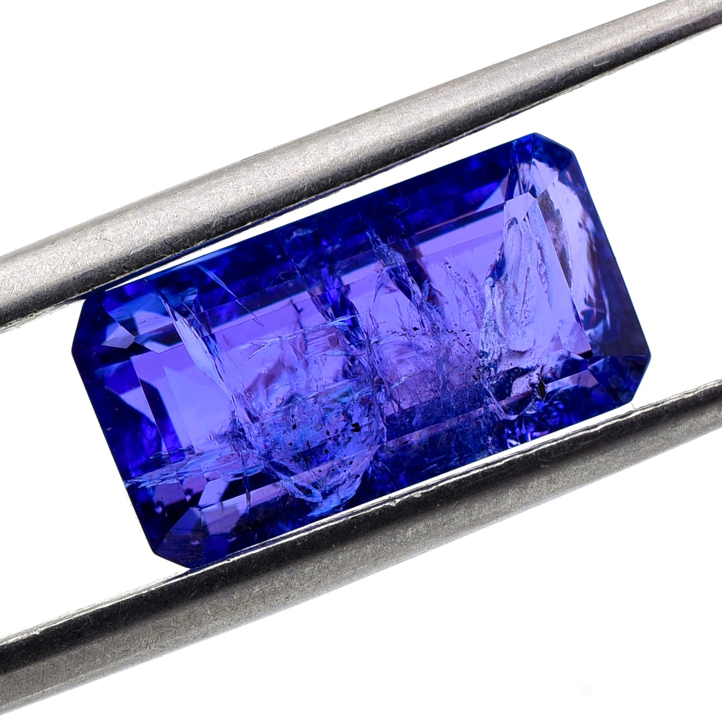 5.68 Natural Zoisite Tanzanite Emerald Cut Gemstone