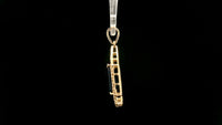 4.18 Ct Octagon Natural Sapphire 14K Gold Pendant