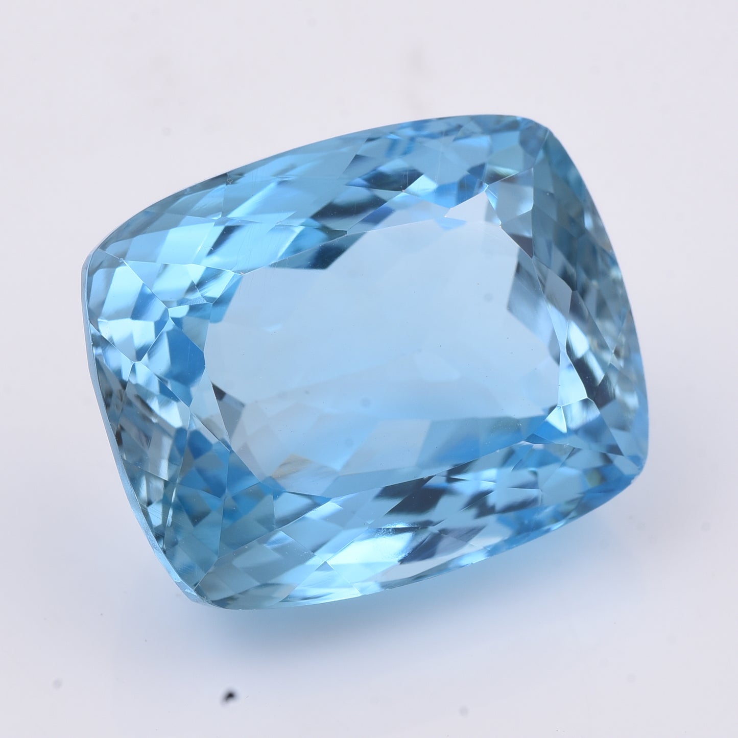 41.1 Natural Topaz Blue Topaz Rectangular Cushion Mixed Cut Gemstone