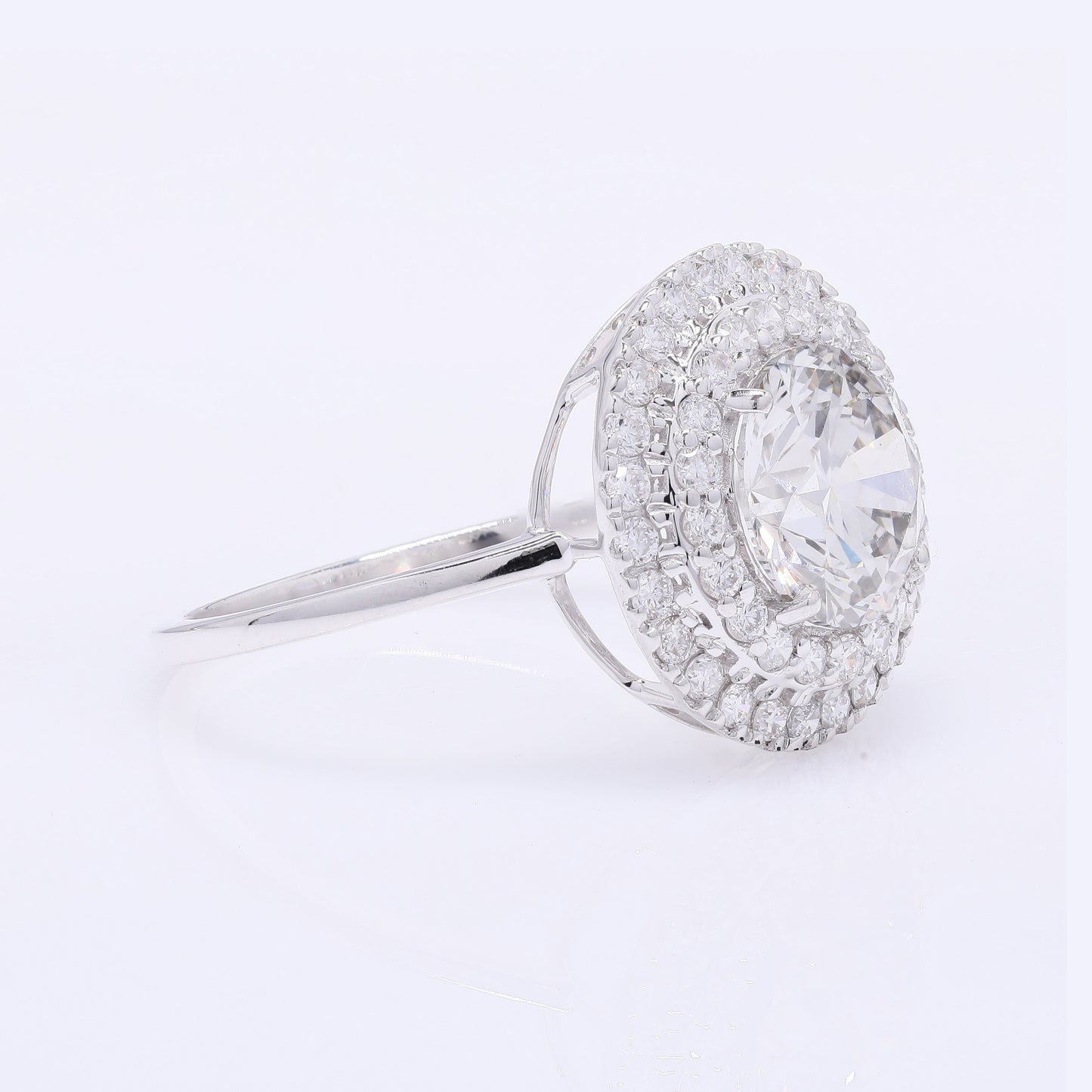 2.56 Carats Lab Grown Diamond 14K Gold Ring