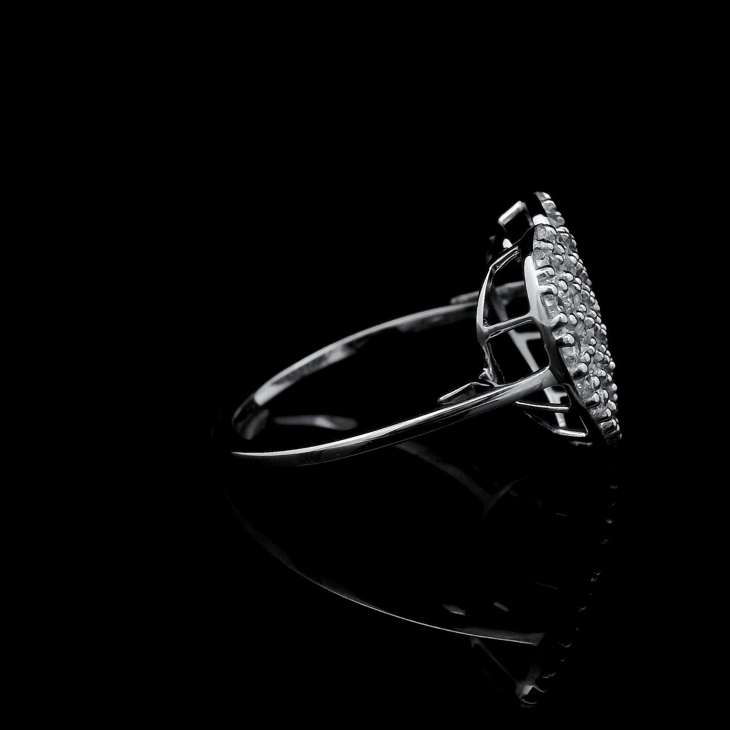 1.30 Ct Round Lab Grown Diamond 925 Sterling Silver Ring