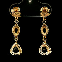 1.76 Ct Pear Tourmaline 14K Gold Earrings
