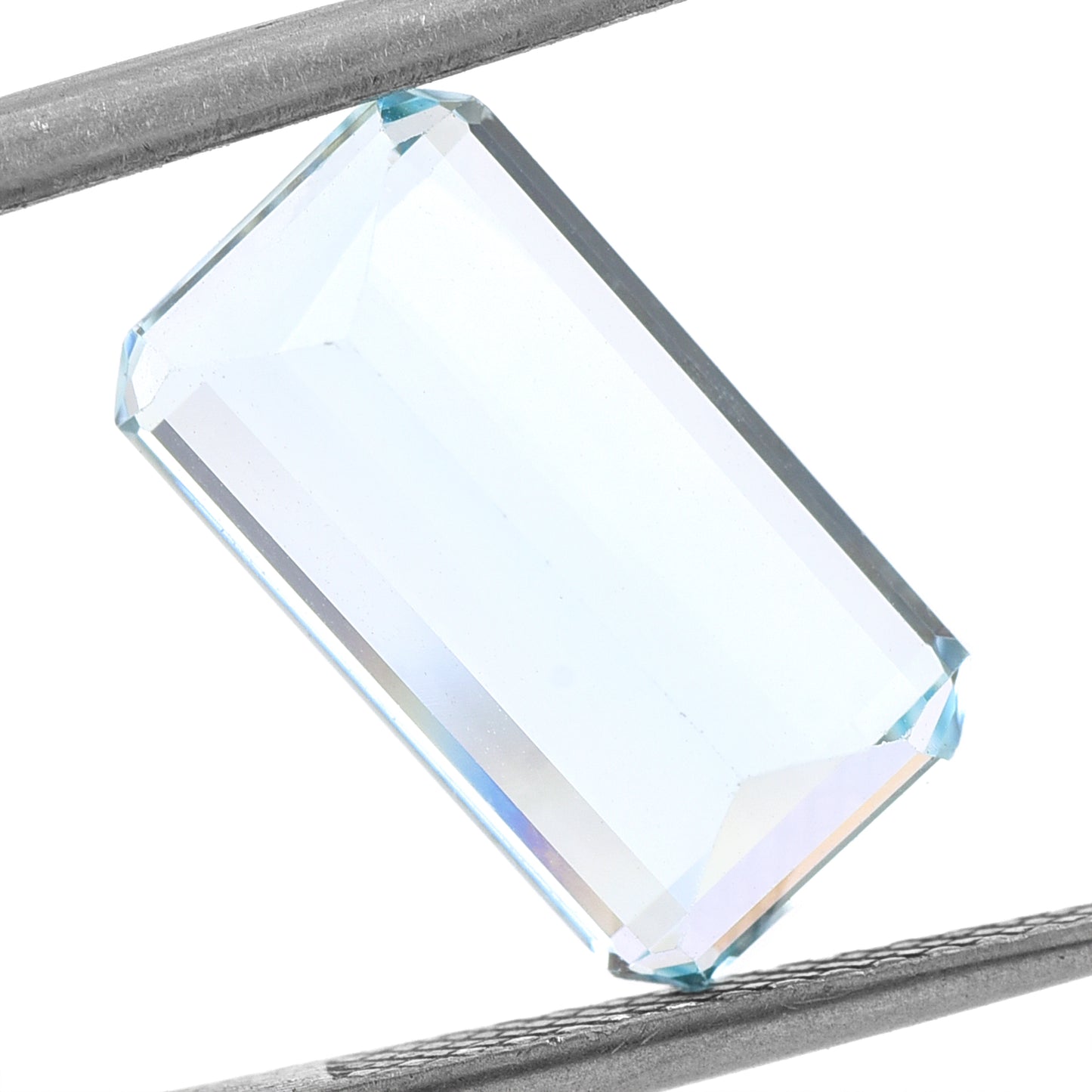 4.39 Natural Beryl Aquamarine Emerald Cut Gemstone
