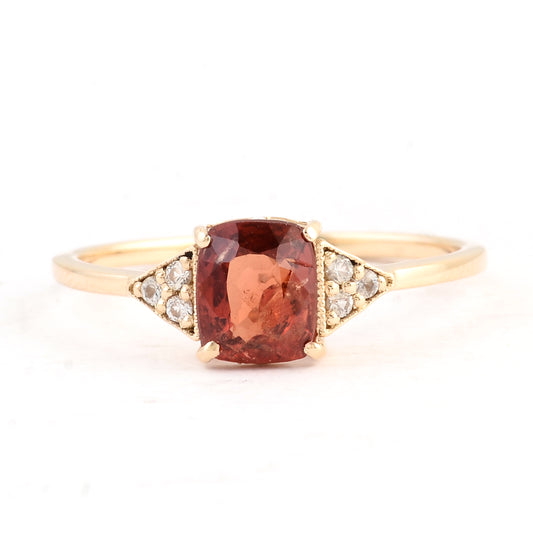 1.13 Ct Square Spinel 14K Gold Ring