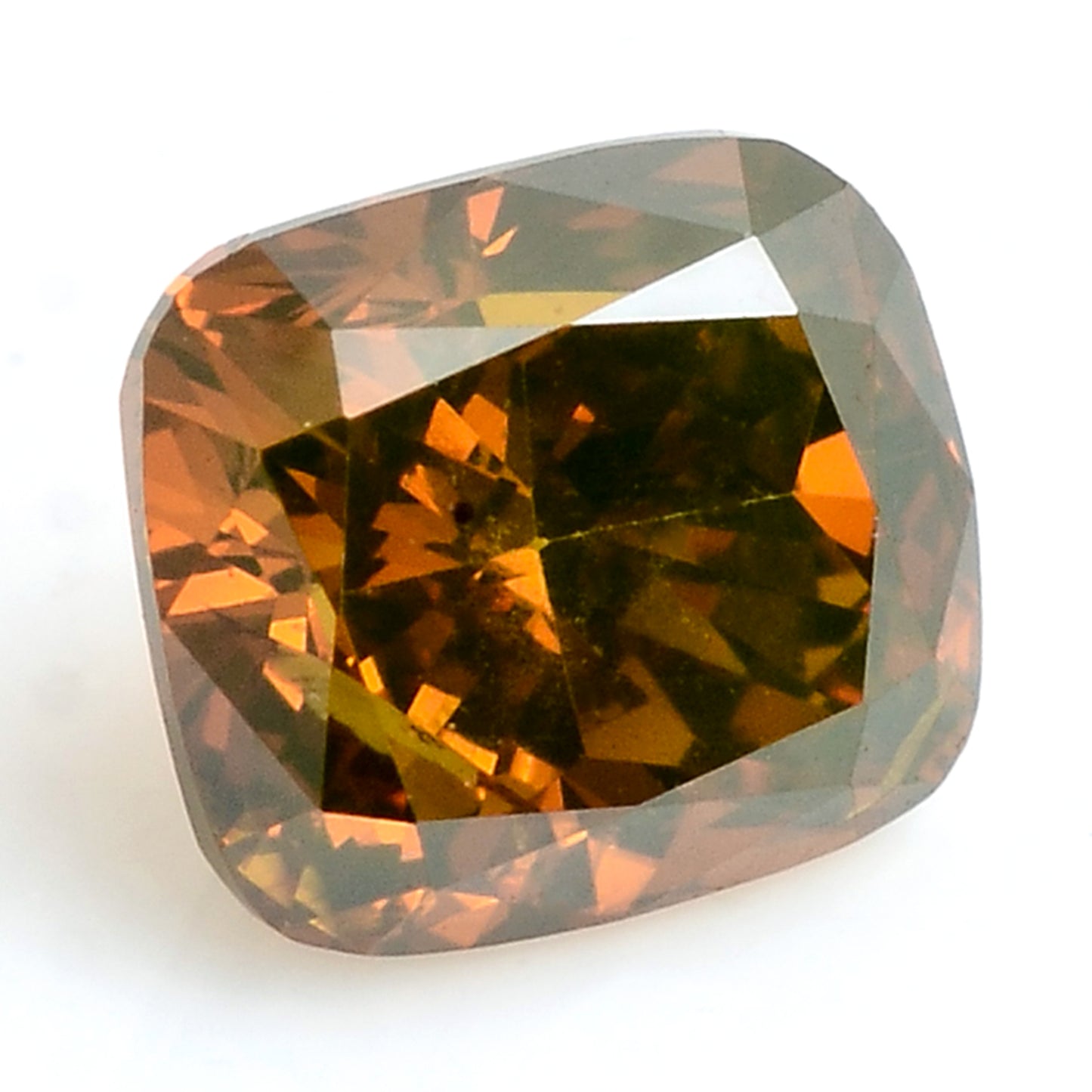 0.44 Carat Red Diamond Cushion Loose Gemstone