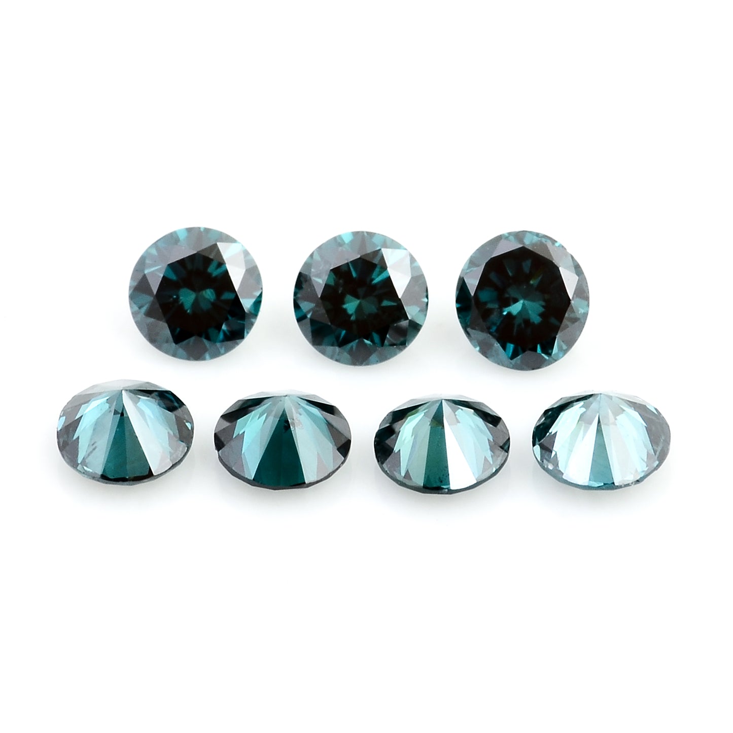 0.61 Blue Diamond Round Loose Gemstone