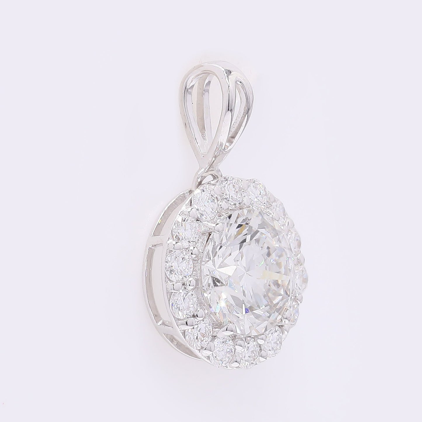 2.10 Carats Lab Grown Diamond 14K Gold Pendant